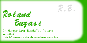 roland buzasi business card